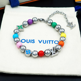 Louis Vuitton LV Colorful Candy Floral Letter Bead Bracelet-3971  